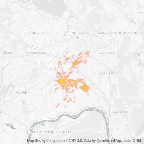 Dami ng Negosyo sa Postal Code 38430 - Moirans, Rhône-Alpes