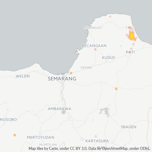 Dami ng Negosyo sa Postal Code 59154 - Pati, Provinsi Jawa Tengah
