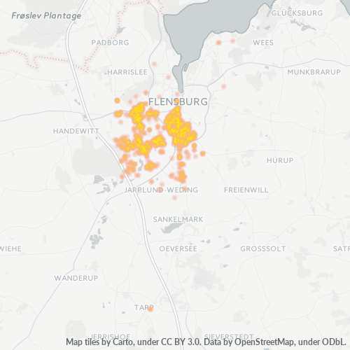 Business Concentration in Postal Code 24941 - Flensburg, Schleswig-Holstein
