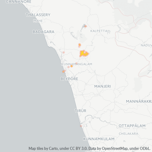 Dami ng Negosyo sa Postal Code 673573 - Kozhikode, State of Kerala