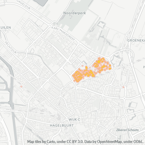 Verksamhetskoncentration i Postnummer 3561 - Utrecht, Utrecht (provins)