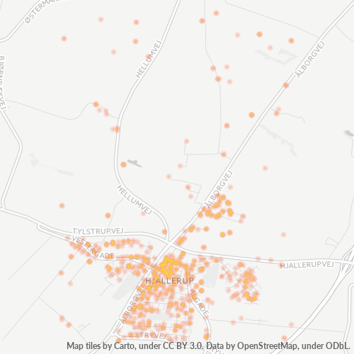 Dami ng Negosyo sa Postal Code 9320 - Hjallerup, North Denmark Region