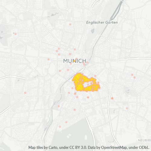 Business Concentration in Postal Code 81541 - Munich, Bavaria