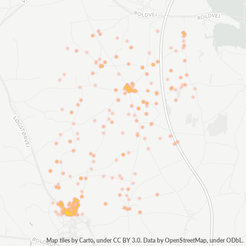 Dami ng Negosyo sa Postal Code 9610 - Nørager, North Denmark Region