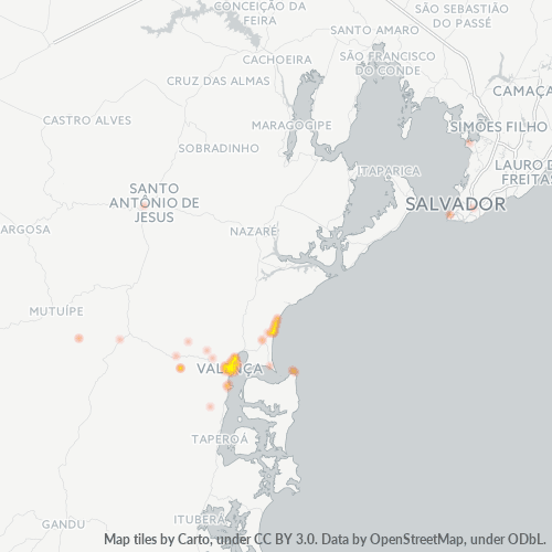 Dami ng Negosyo sa Postal Code 45400-000 - Valença, Bahia
