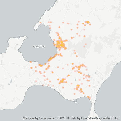 Dami ng Negosyo sa Postal Code 8420 - Region Midtjylland
