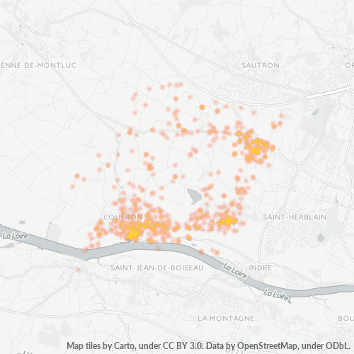 Dami ng Negosyo sa Postal Code 44220 - Couëron, Pays de la Loire