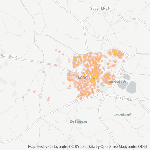 Dami ng Negosyo sa Postal Code 7271 - Borculo, Provincie Gelderland