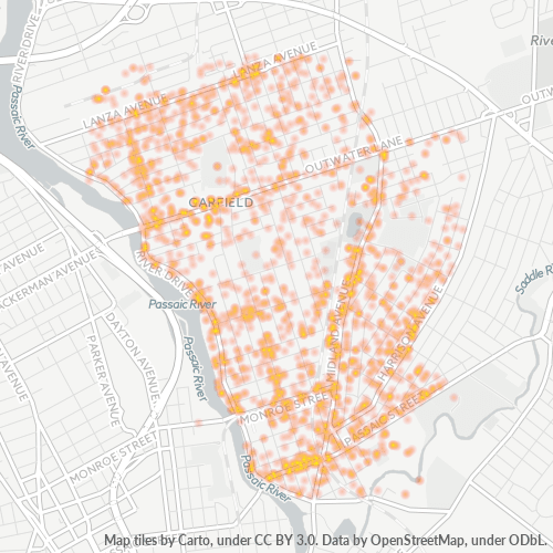 Verksamhetskoncentration i Postnummer 07026 - Garfield, New Jersey