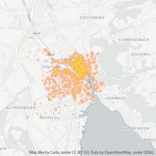 Dami ng Negosyo sa Postal Code 3600 - Thun, Canton de Berne