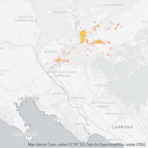 Dami ng Negosyo sa Postal Code 54011 - Italya
