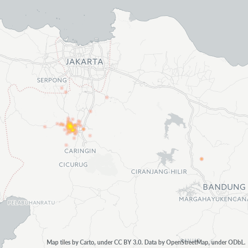 Dami ng Negosyo sa Postal Code 16112 - Bogor, Kanlurang Java