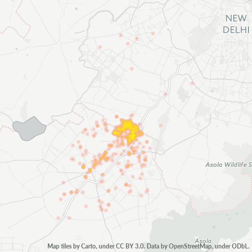 Concentration d'activités en/à/au/aux Code Postal 122016 - Delhi