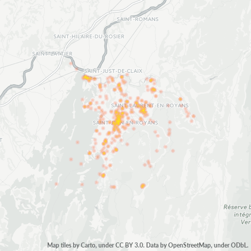 Dami ng Negosyo sa Postal Code 26190 - Bouvante, Rhône-Alpes
