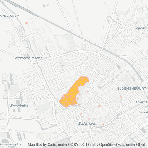 Dami ng Negosyo sa Postal Code 9717 - Groningen, Provincie Groningen