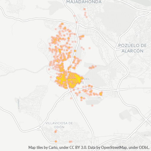 Dami ng Negosyo sa Postal Code 28660 - Madrid, Pamayanan ng Madrid