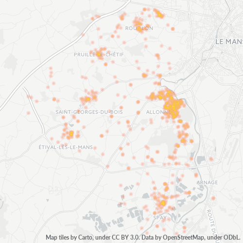 Dami ng Negosyo sa Postal Code 72700 - Spay, Pays de la Loire