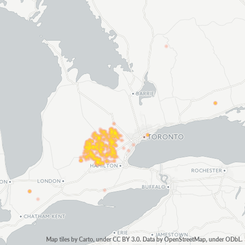 Bedriftskonsentrasjon i Postnummer N0B - Ontario