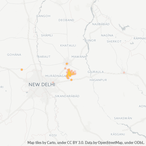 Dami ng Negosyo sa Postal Code 245206 - Meerut, Uttar Pradesh