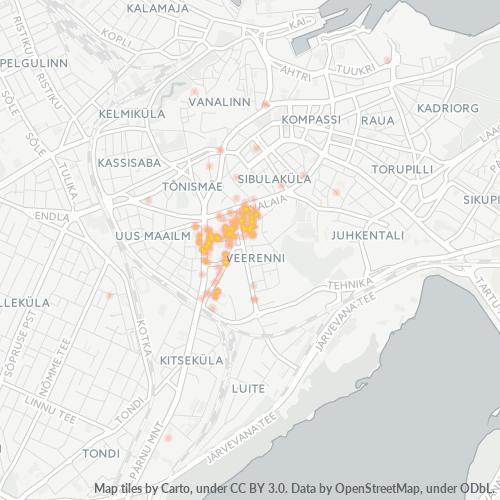 Dami ng Negosyo sa Postal Code 10134 - Sitsi, Harjumaa