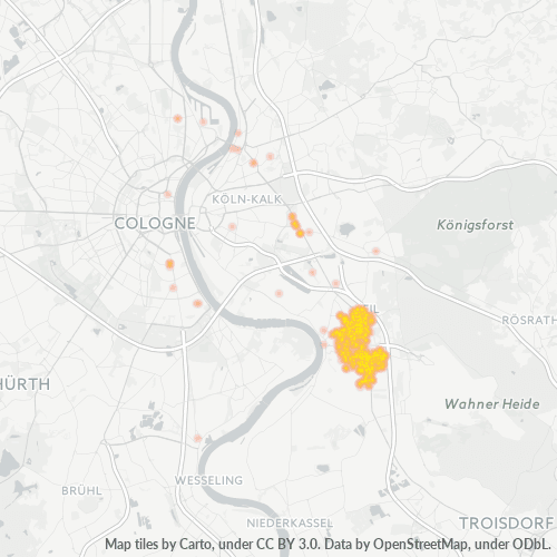 Konsentrasi Perniagaan di Poskod 51145 - Cologne, North Rhine-Westphalia