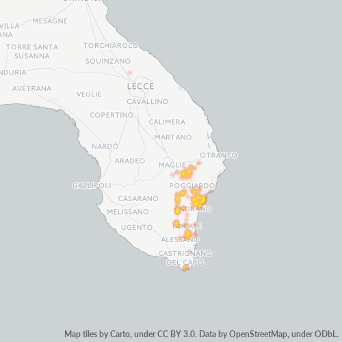 Dami ng Negosyo sa Postal Code 73030 - Diso, Apulia
