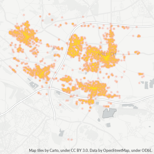 Business Concentration in Postal Code 47877 - Willich, North Rhine-Westphalia