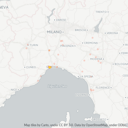 Dami ng Negosyo sa Postal Code 16016 - Sciarborasca, Liguria
