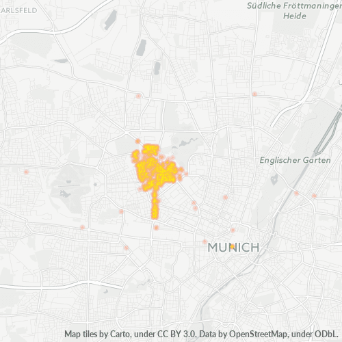 Business Concentration in Postal Code 80637 - Munich, Bavaria