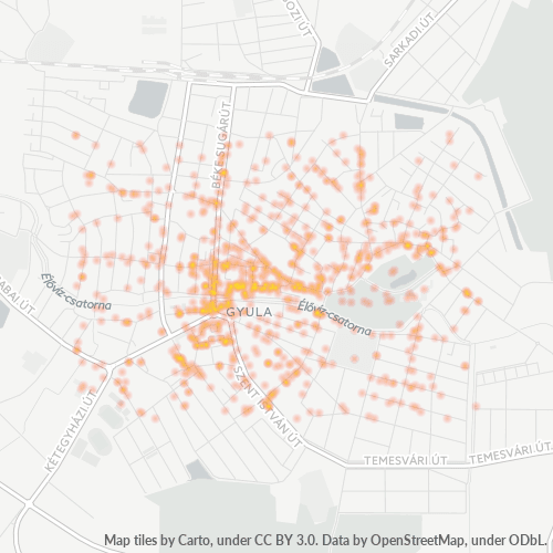 Dami ng Negosyo sa Postal Code 5700 - Gyula, Bekes County