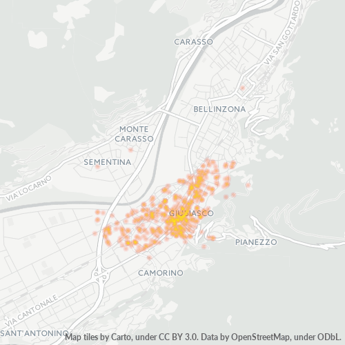 Dami ng Negosyo sa Postal Code 6512 - Giubiasco, Cantone Ticino