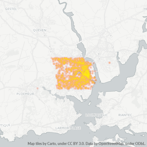 Dami ng Negosyo sa Postal Code 56100 - Lorient, Bretanya