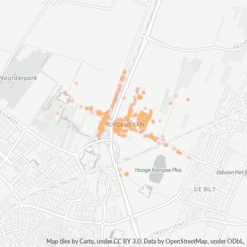 Dami ng Negosyo sa Postal Code 3737 - Groenekan, Provincie Utrecht