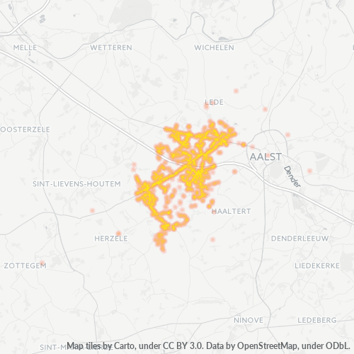 Bedrijfsconcentratie in Postcode 9420 - België