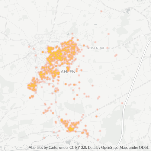 Bedrijfsconcentratie in Postcode 59229 - Ahlen, Noordrijn-Westfalen
