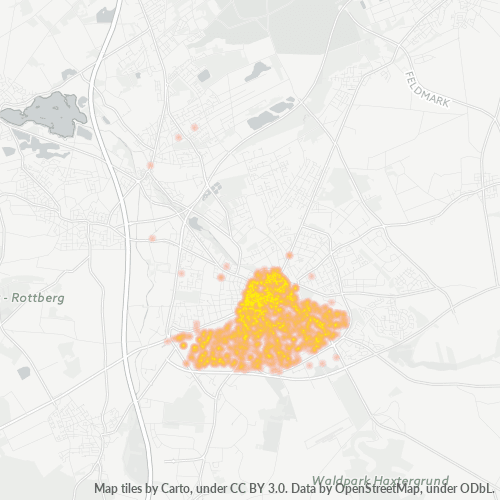 Business Concentration in Postal Code 33098 - Paderborn, North Rhine-Westphalia