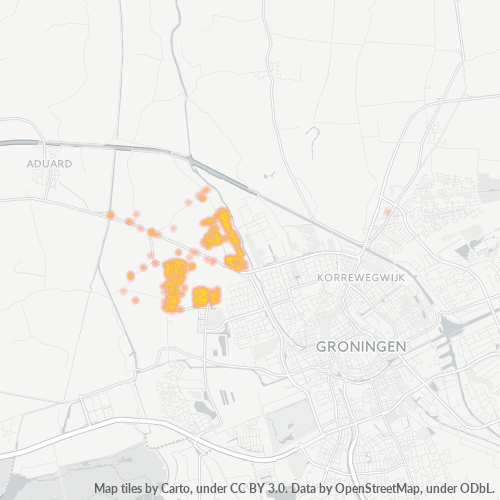 Dami ng Negosyo sa Postal Code 9746 - Groningen, Provincie Groningen