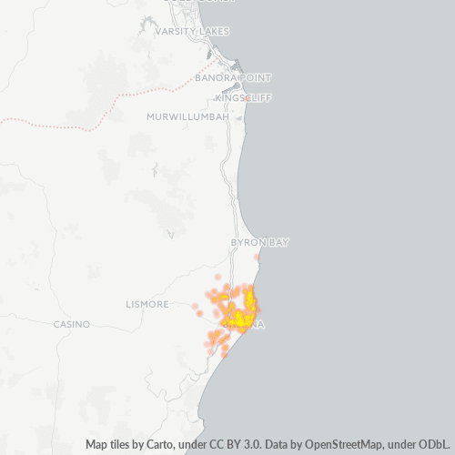 Dami ng Negosyo sa Postal Code 2478 - Ballina, New South Wales