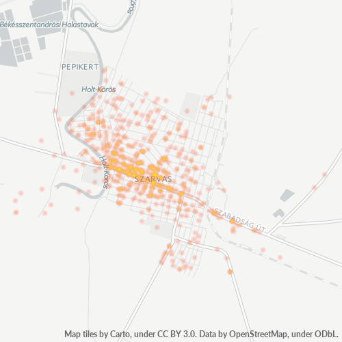 Dami ng Negosyo sa Postal Code 5540 - Szarvas, Bekes County