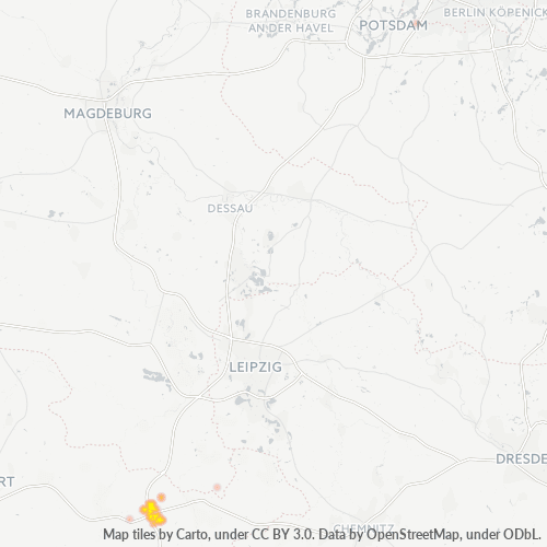 Bedrijfsconcentratie in Postcode 07629 - Eineborn, Thüringen (deelstaat)