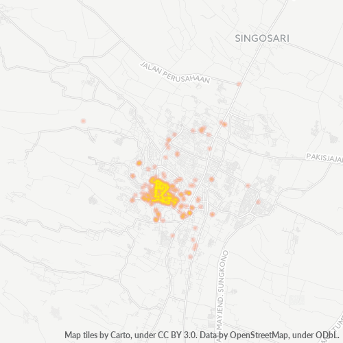 Dami ng Negosyo sa Postal Code 65115 - Malang, Silangang Java