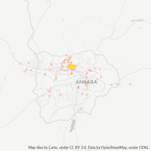 Dami ng Negosyo sa Postal Code 06190 - Yenimahalle, Lalawigan ng Ankara