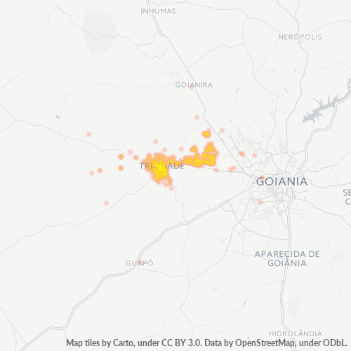 Dami ng Negosyo sa Postal Code 75380-000 - Trindade, Goiás
