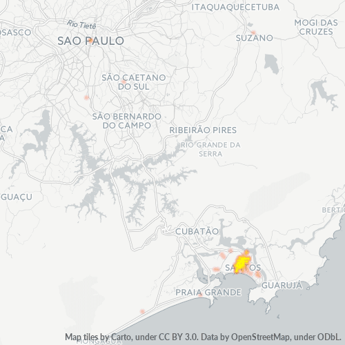 Dami ng Negosyo sa Postal Code 11075-000 - Santos, São Paulo