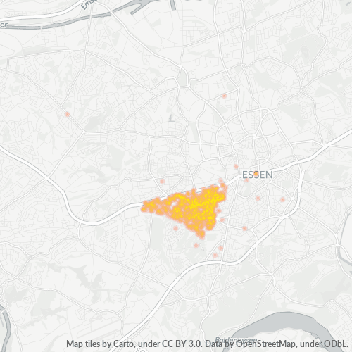 Konsentrasi Perniagaan di Poskod 45147 - Essen, North Rhine-Westphalia