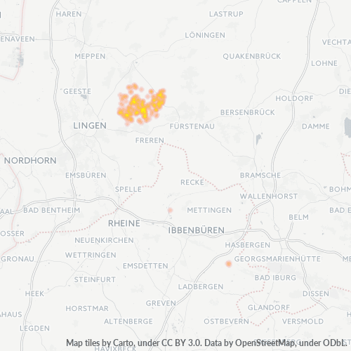 Bedrijfsconcentratie in Postcode 49838 - Handrup, Nedersaksen
