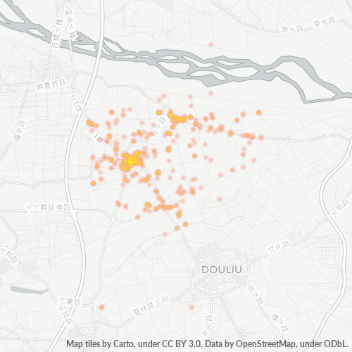 Business Concentration in Postal Code 647 - Taiwan
