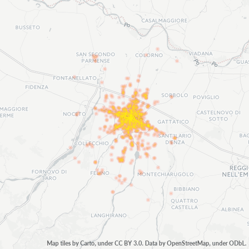 Dami ng Negosyo sa Postal Code 43100 - Alberi, Emilia-Romagna
