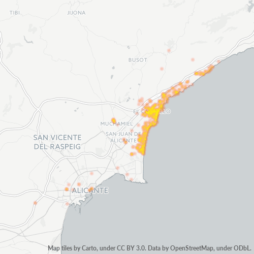 Dami ng Negosyo sa Postal Code 03560 - Espanya
