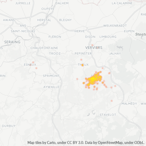 Dami ng Negosyo sa Postal Code 4900 - Spa, Valonia